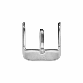 16MM BRUSHED SILVER BUCKLE