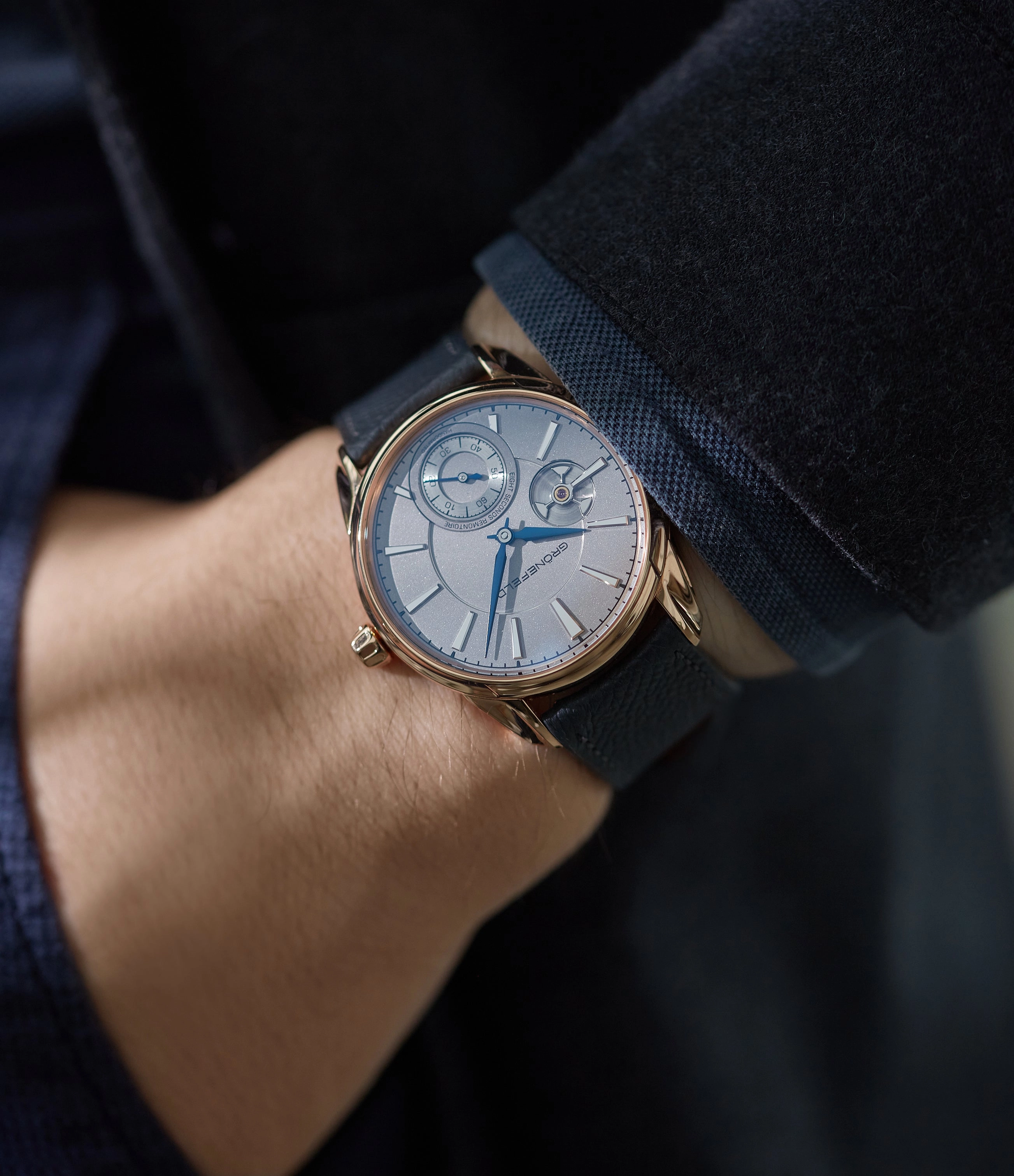 1941 Remontoire | Silver dial | Red gold