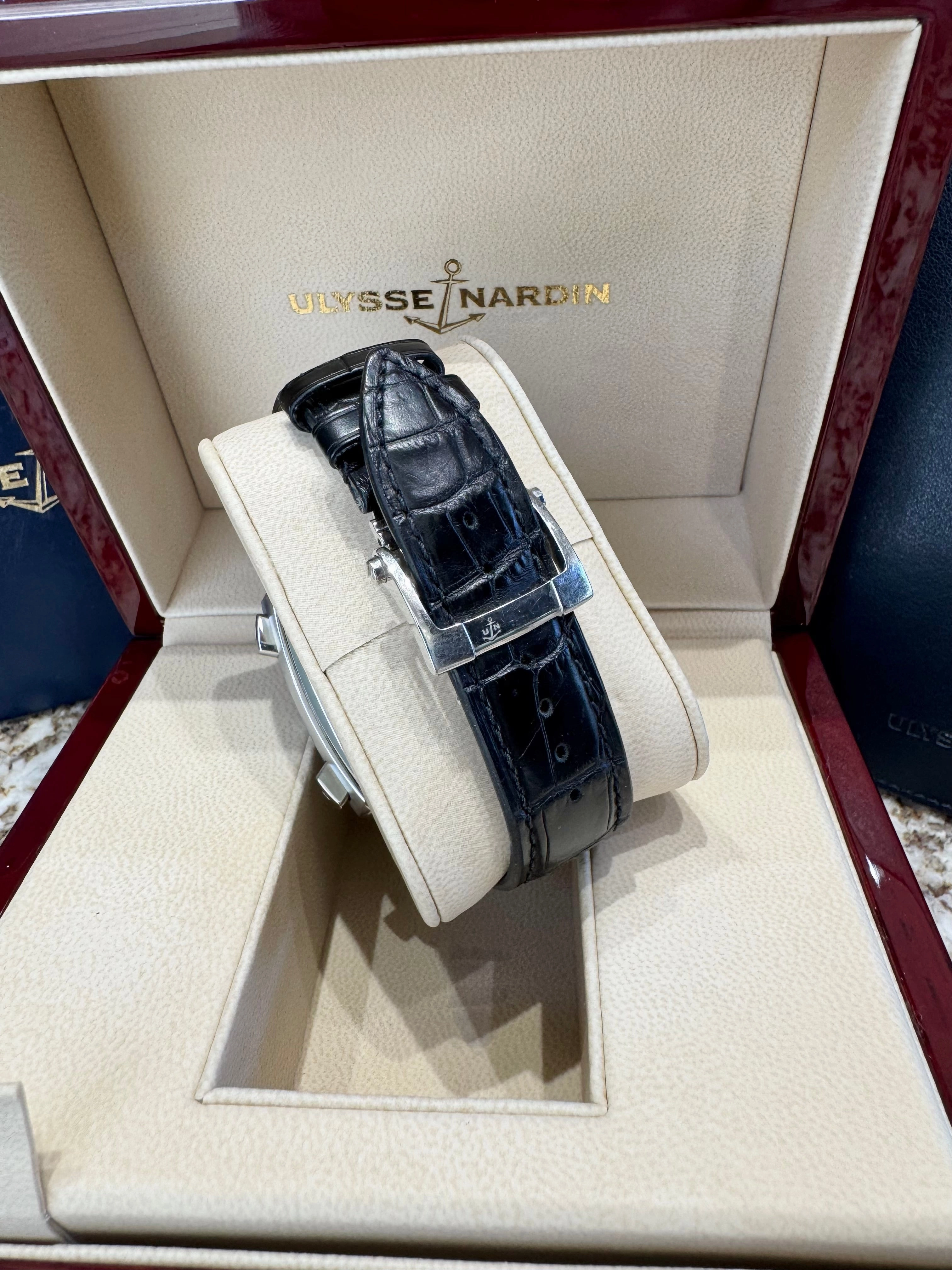 2007 Ulysse Nardin Quadrato Dual Time 243-92/632