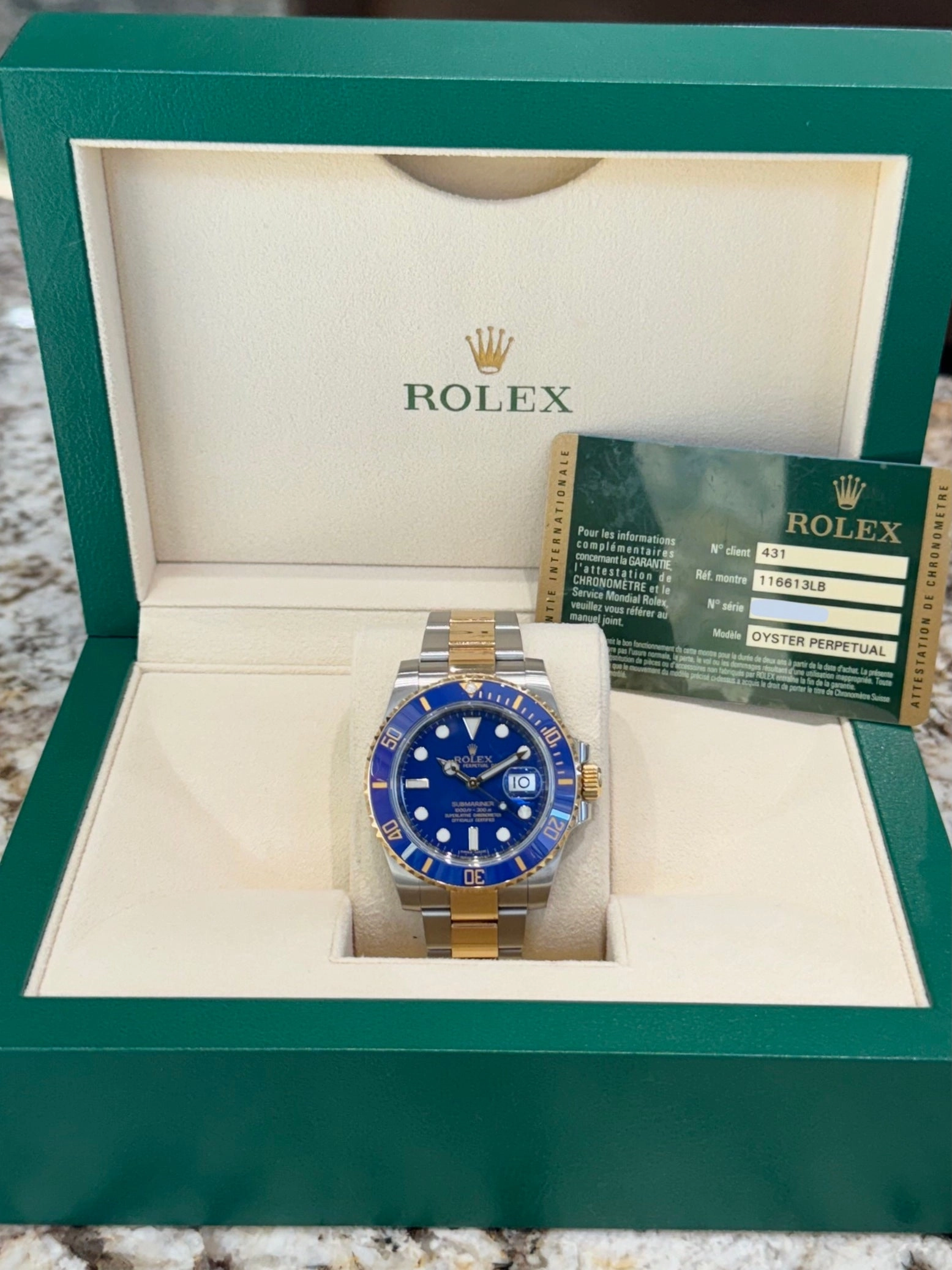 2011 Rolex Submariner 116613LB