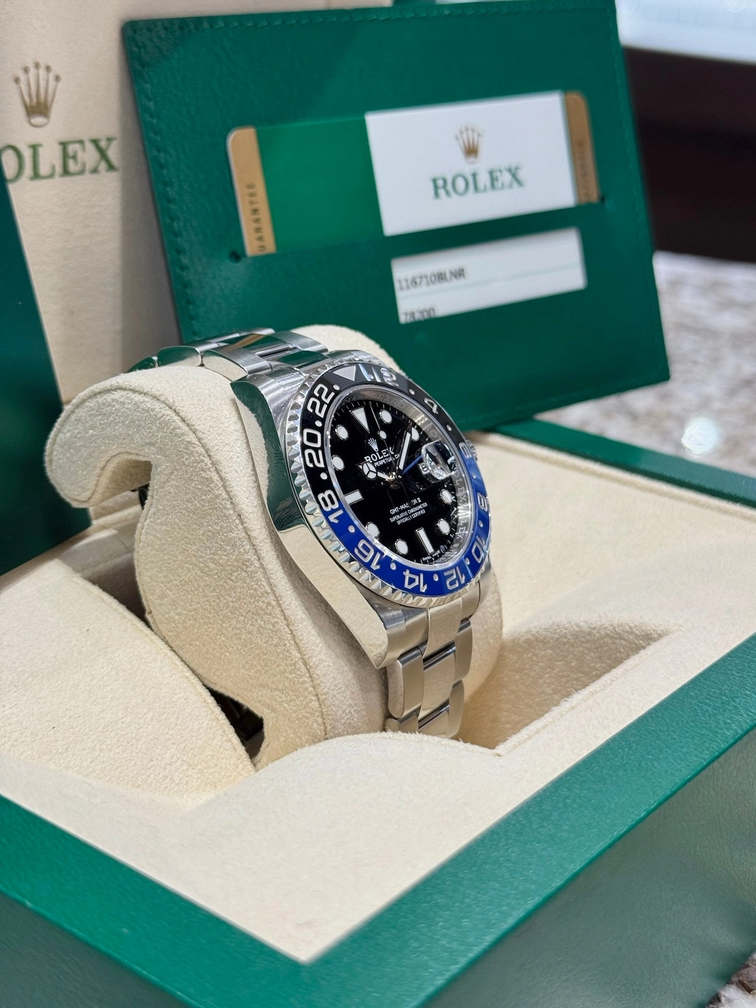 2017 Rolex GMT-Master II Batman 116710BLNR