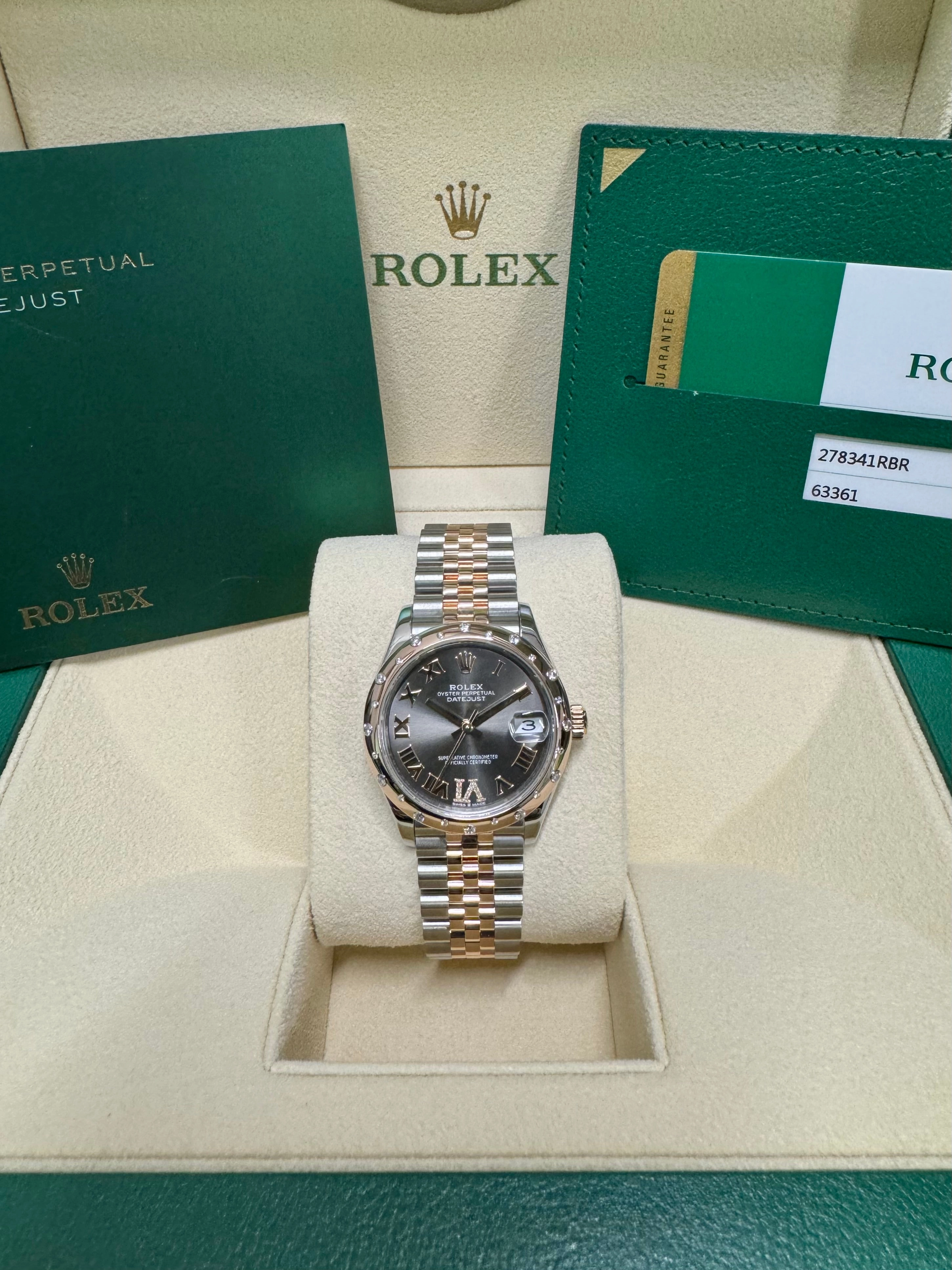 2019 Rolex Ladies Datejust 31 278341RBR