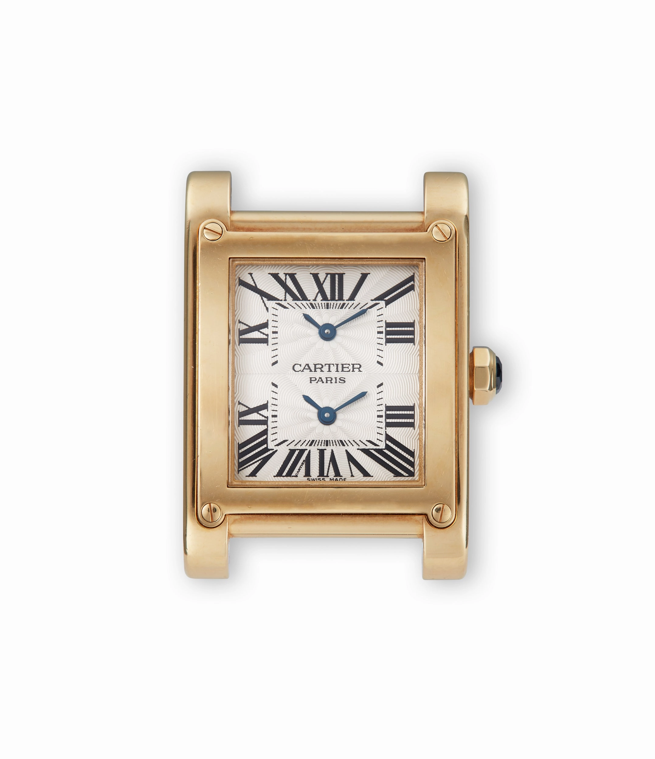 2551 | Tank  Vis Dual Time | Yellow Gold