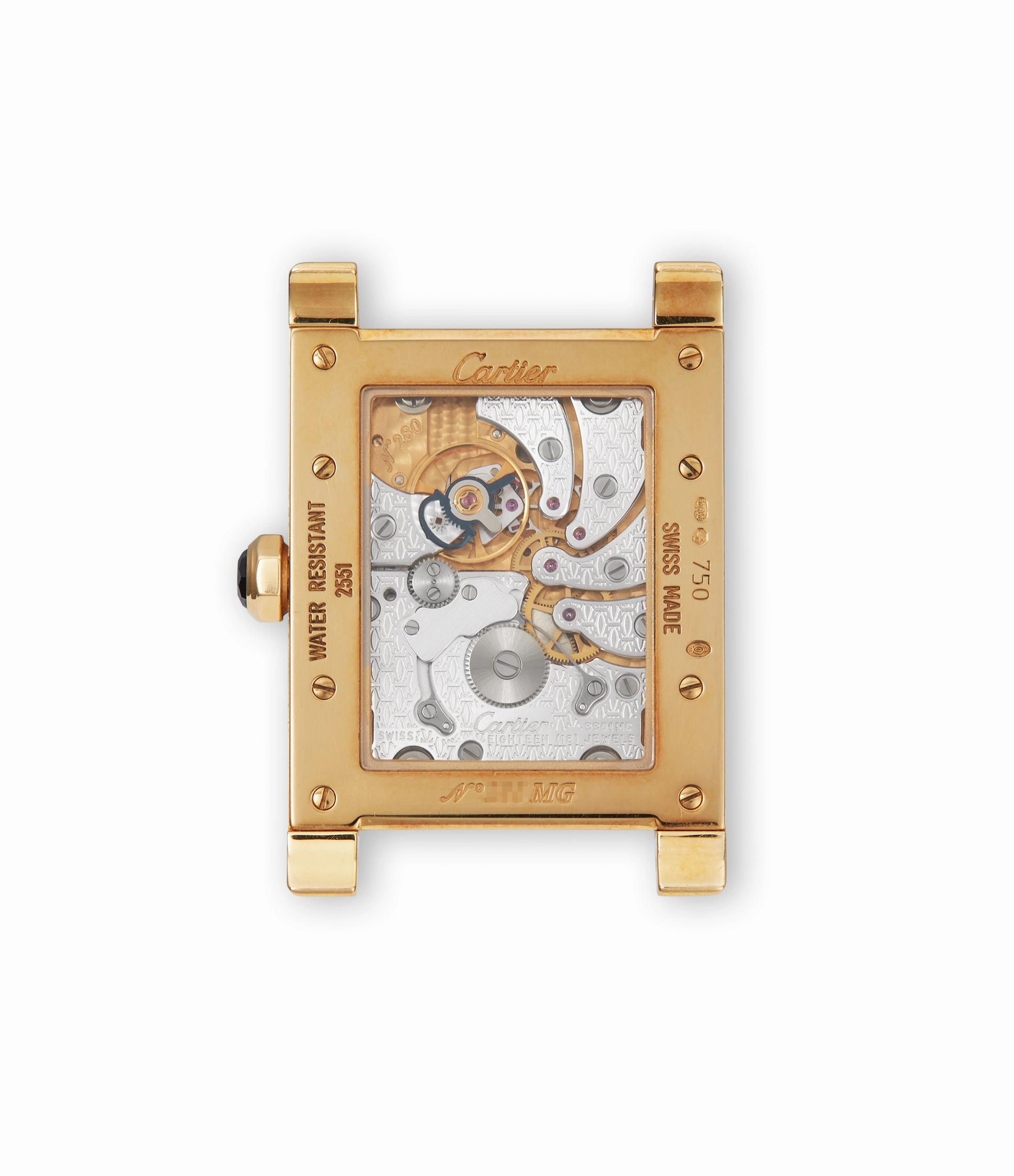 2551 | Tank  Vis Dual Time | Yellow Gold