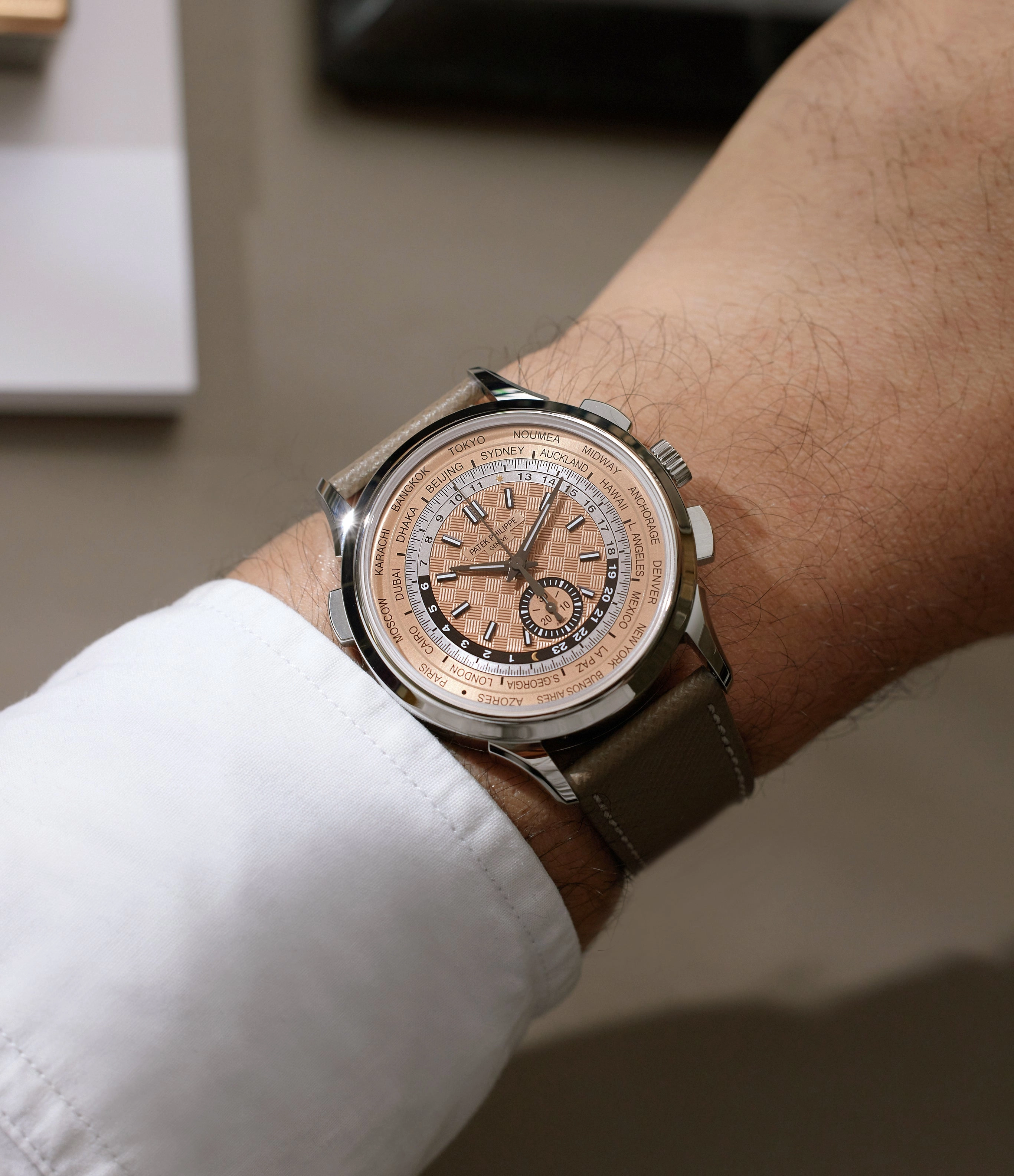 5935A-001 | World Time | Flyback Chronograph | Stainless Steel