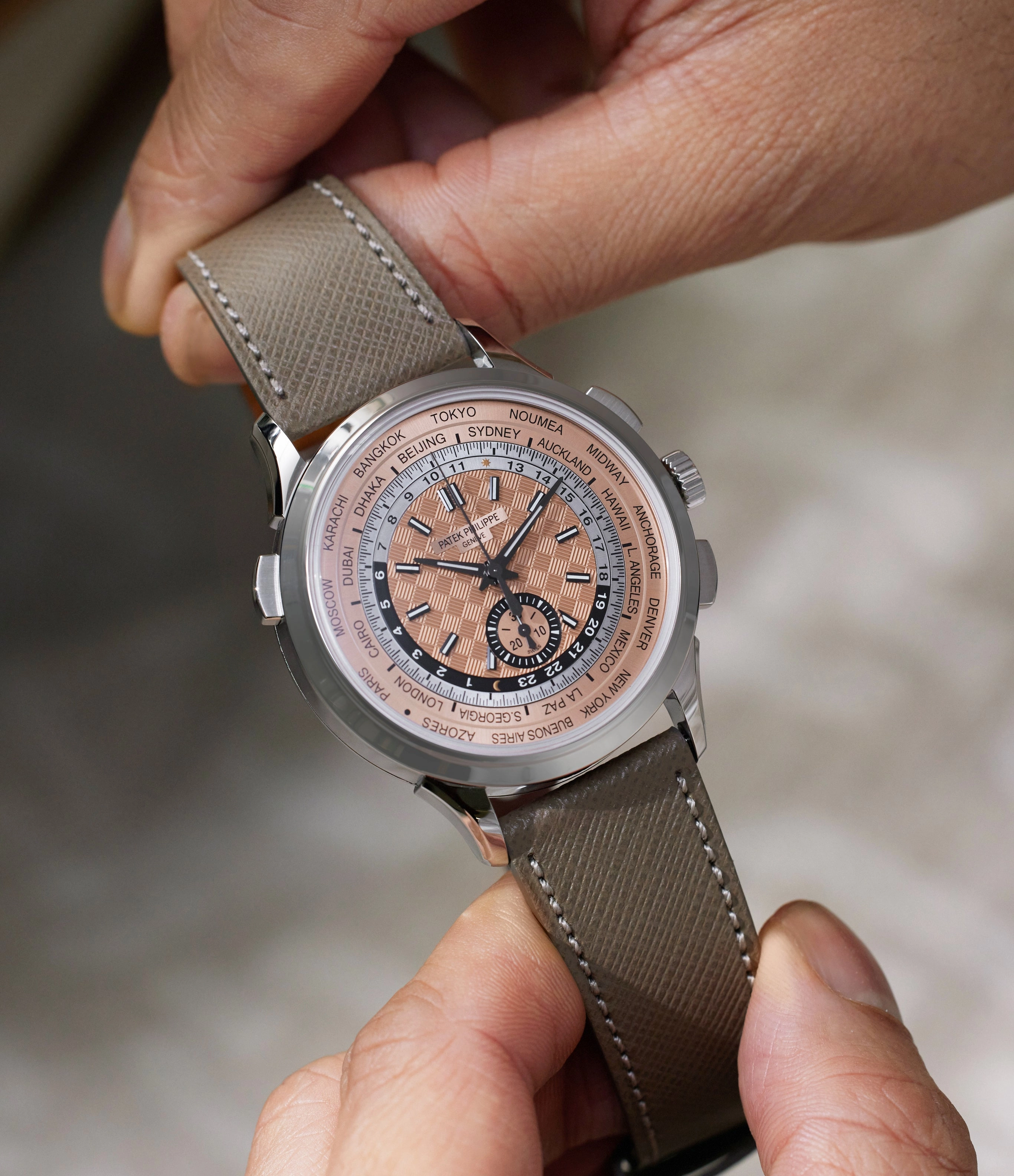 5935A-001 | World Time | Flyback Chronograph | Stainless Steel