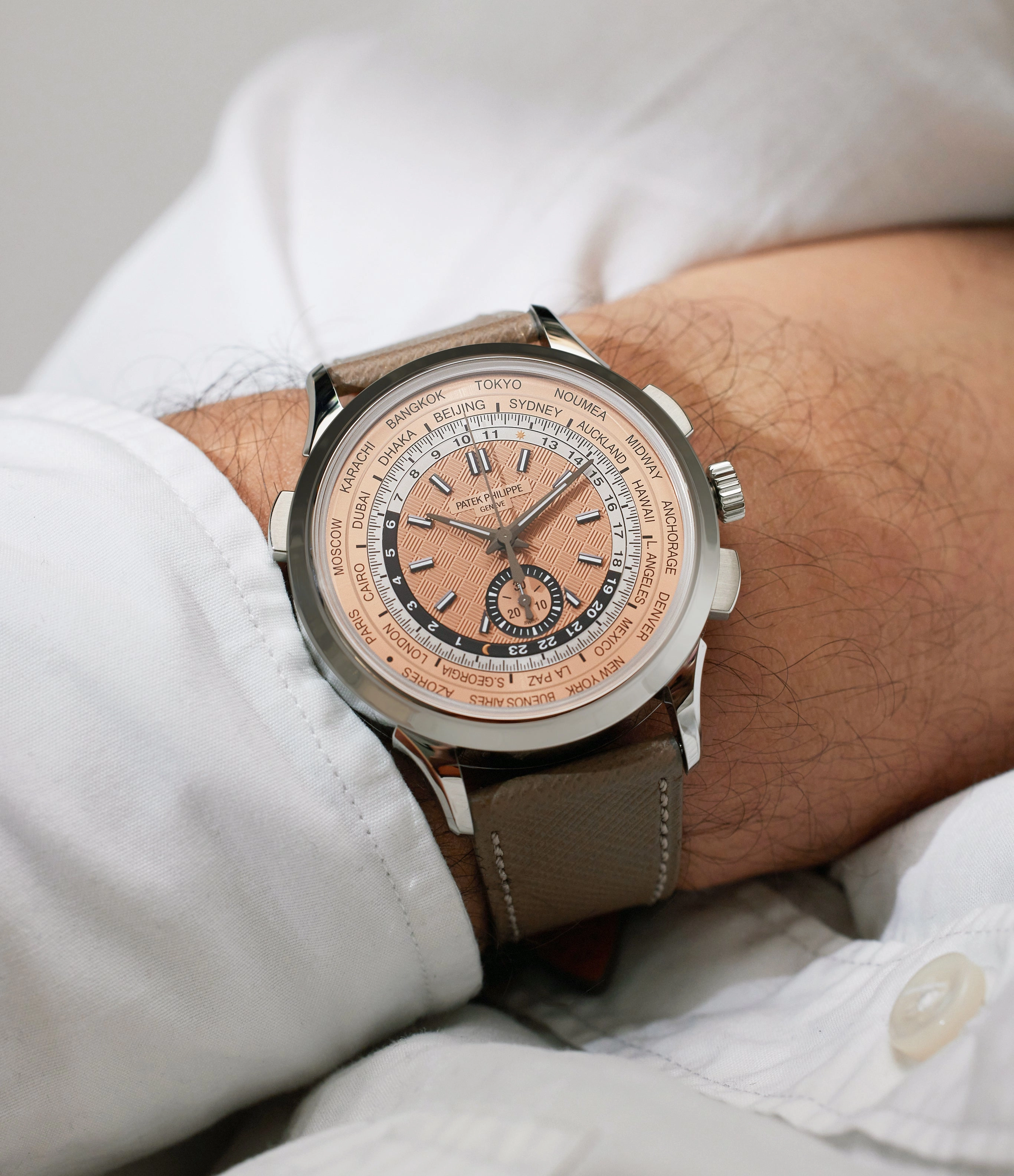 5935A-001 | World Time | Flyback Chronograph | Stainless Steel