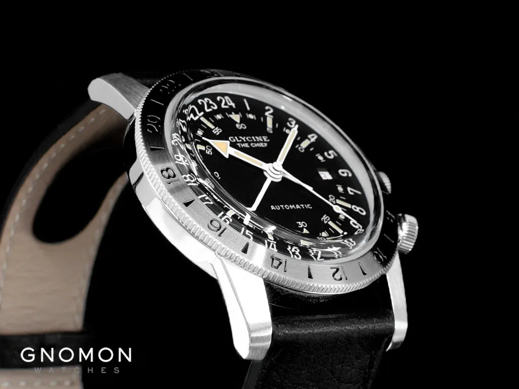 Airman The Chief GMT Black - Leather Ref. GL0465
