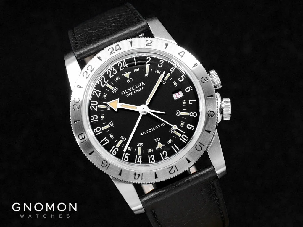 Airman The Chief GMT Black - Leather Ref. GL0465