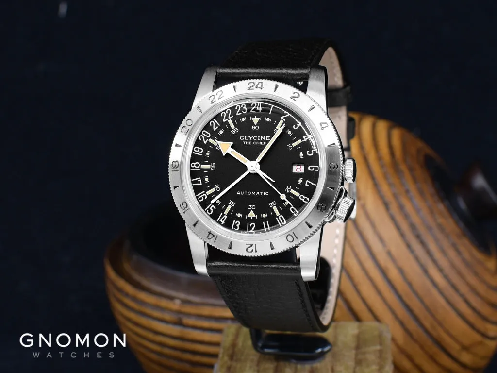 Airman The Chief GMT Black - Leather Ref. GL0465