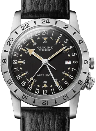 Airman The Chief GMT Black - Leather Ref. GL0465
