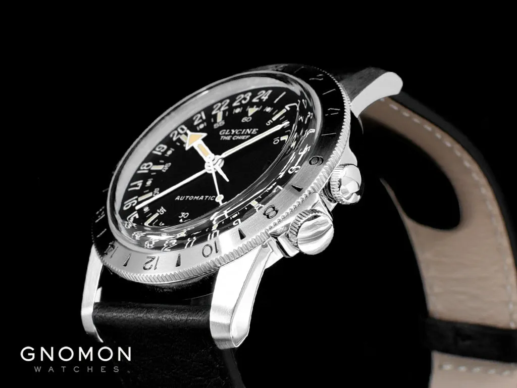 Airman The Chief GMT Black - Leather Ref. GL0465