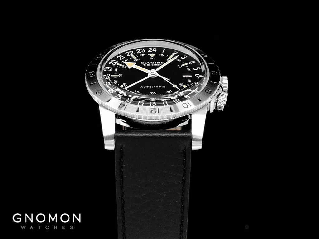 Airman The Chief GMT Black - Leather Ref. GL0465