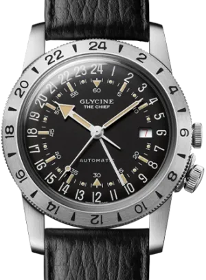 Airman The Chief GMT Black - Leather Ref. GL0465