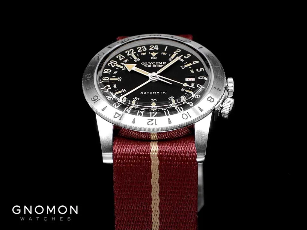 Airman The Chief GMT Black - Military Nylon Strap Ref. GL0472