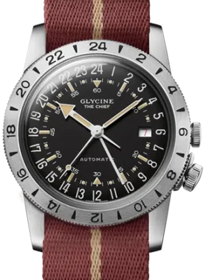 Airman The Chief GMT Black - Military Nylon Strap Ref. GL0472