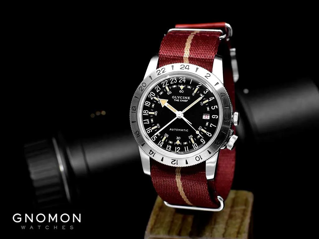 Airman The Chief GMT Black - Military Nylon Strap Ref. GL0472