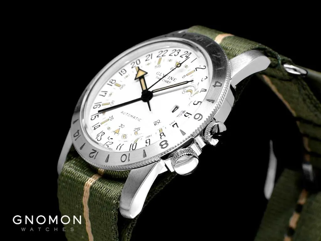 Airman The Chief GMT White - Military Nylon Strap Ref. GL0473