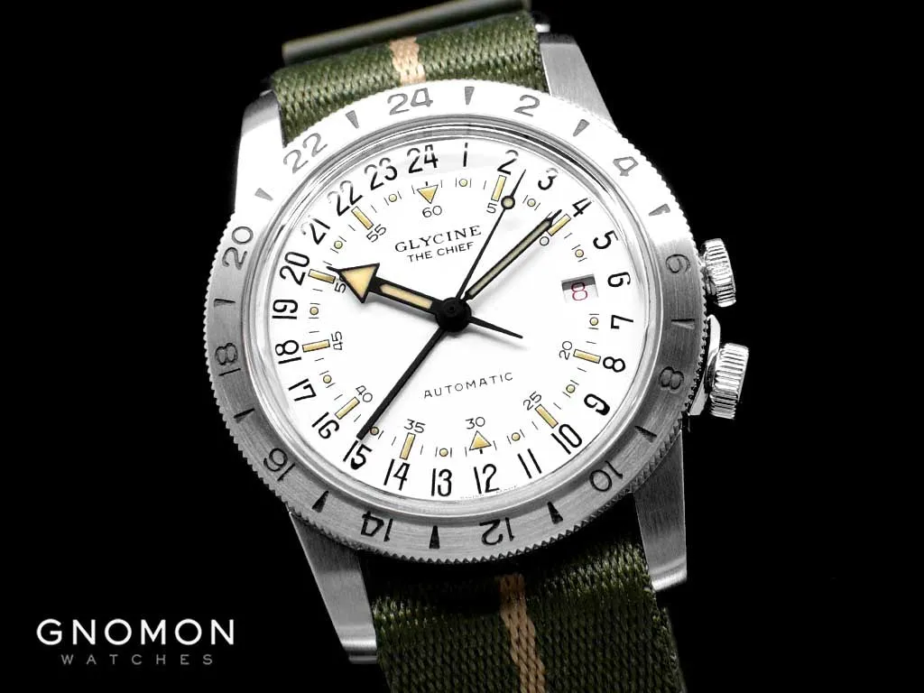 Airman The Chief GMT White - Military Nylon Strap Ref. GL0473