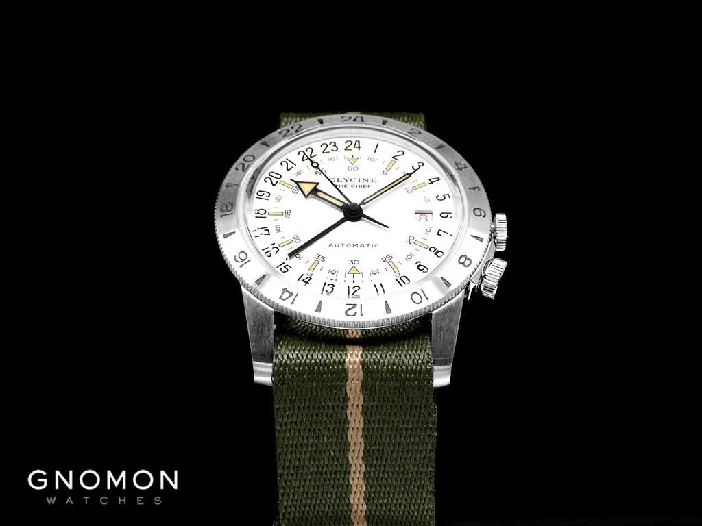 Airman The Chief GMT White - Military Nylon Strap Ref. GL0473