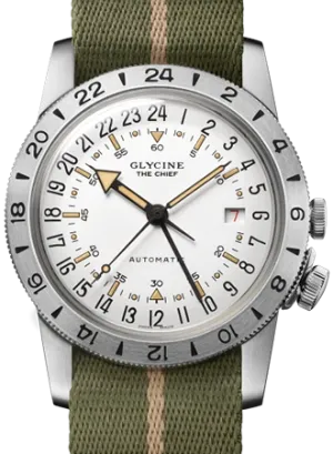 Airman The Chief GMT White - Military Nylon Strap Ref. GL0473
