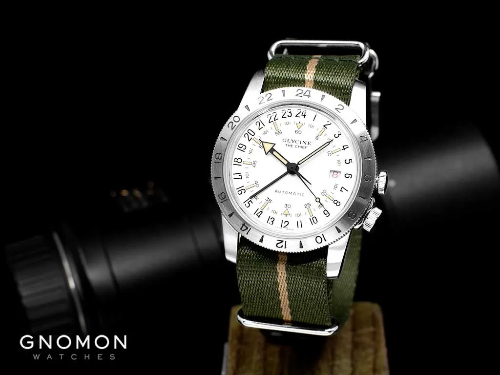 Airman The Chief GMT White - Military Nylon Strap Ref. GL0473