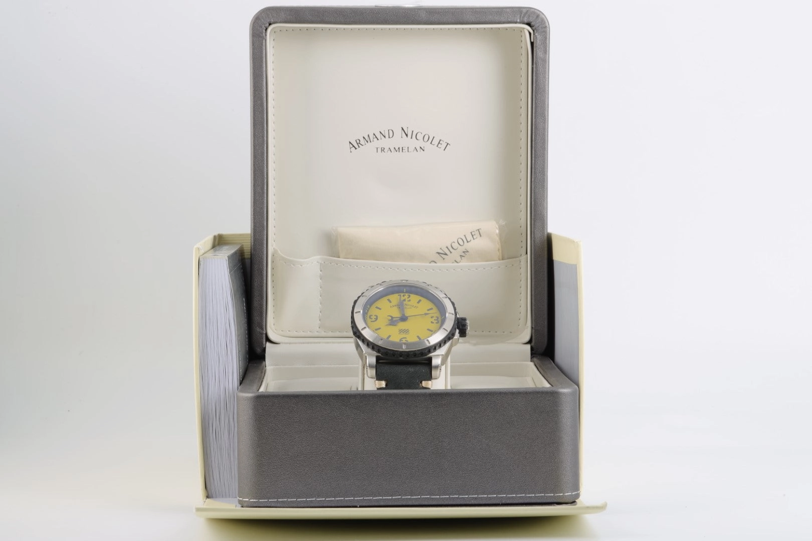 Armand Nicolet Military A713 44mm Watch (Box & Papers)