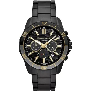 Armani Exchange Men's Watch - Spencer Quartz Chronograph Black Bracelet | AX1963