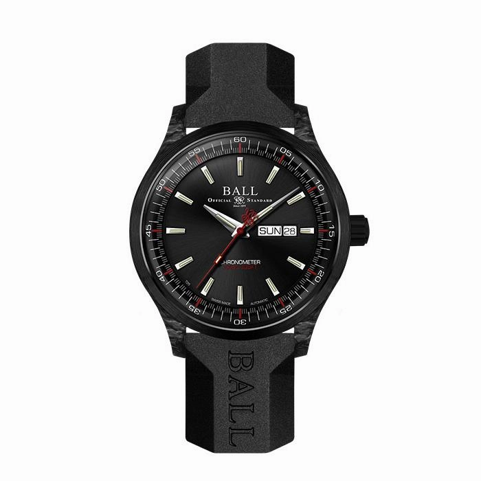 BALL Watch Engineer II, Volcano Chronometer Automatic Rubber Strap Watch, NM3060C-PCJ-GY