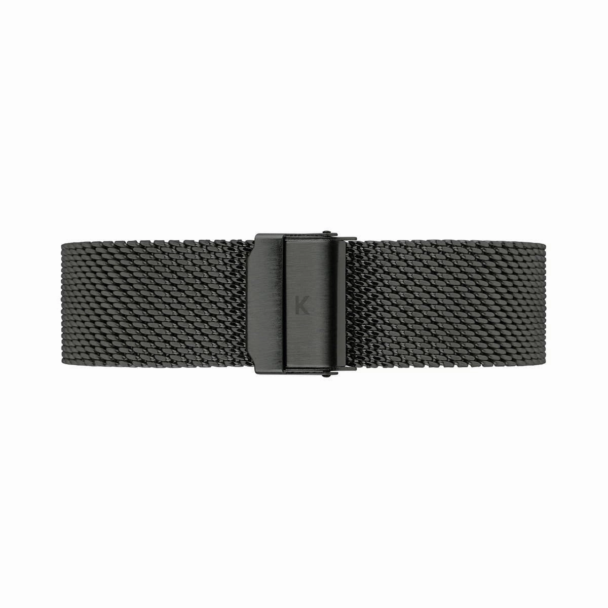 Black Mesh Watch Strap - 20mm Width