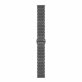 Black Metal Watch Strap - 20mm Width