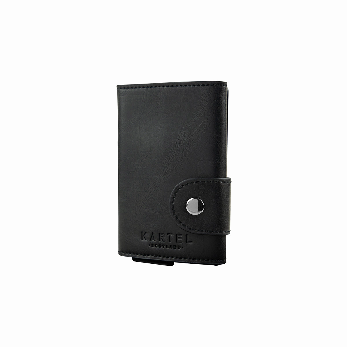 Black Wallet With Metal Card Holder