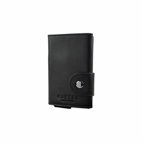 Black Wallet With Metal Card Holder