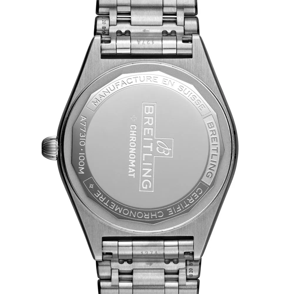 Breitling Chronomat 32mm Green Dial Diamond Ladies Quartz Watch A77310101L1A1