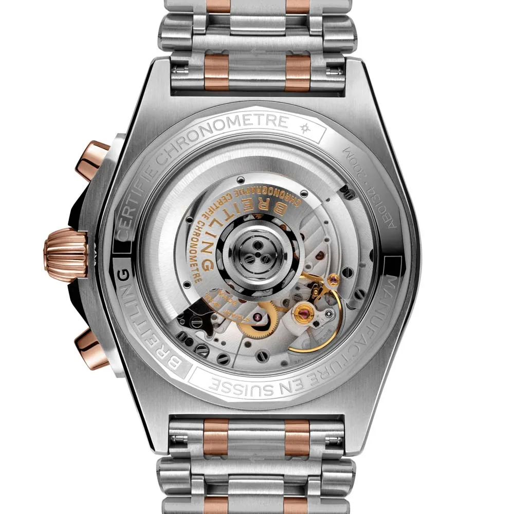 Breitling Chronomat B01 42mm Anthracite Dial Steel & 18ct Rose Gold Automatic Gents Watch UB0134101B1U1