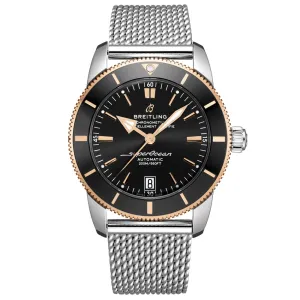 Breitling Superocean Heritage B20 42mm Black Dial 18ct Red Gold & Steel Automatic Gents Watch UB2010121B1A1