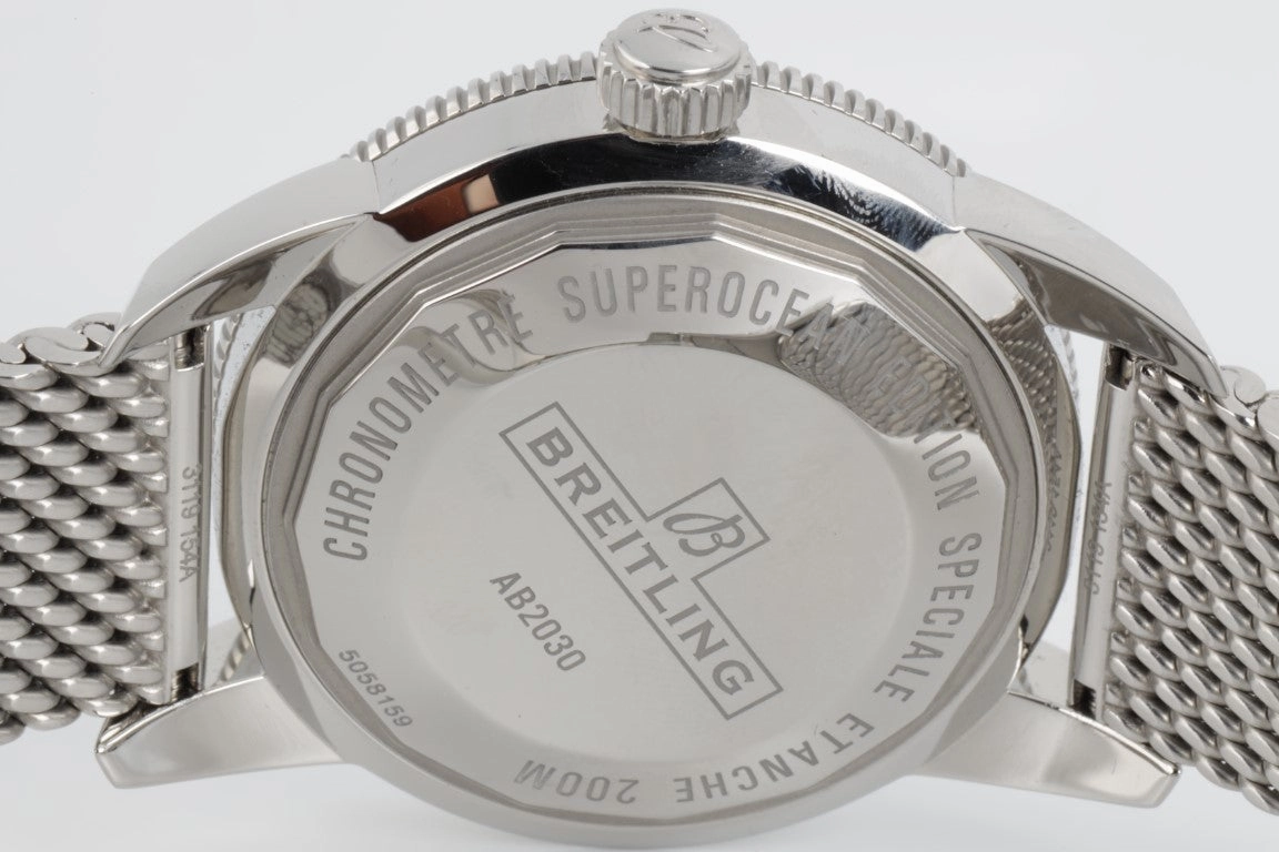 Breitling AB2030 Super Ocean 46mm Men's Watch Box Papers