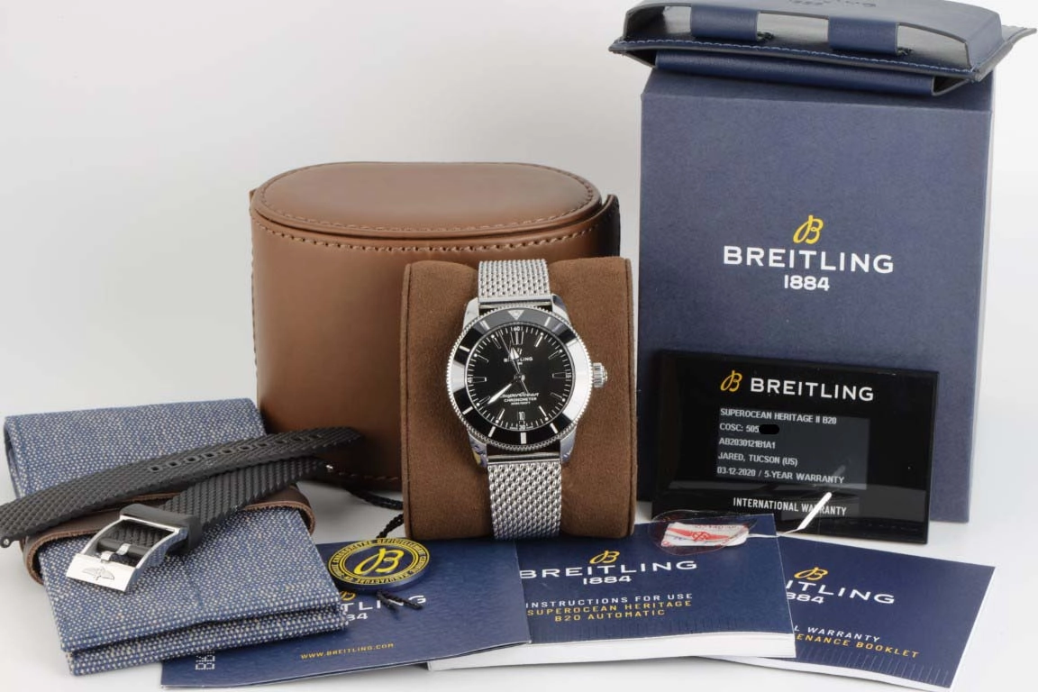 Breitling AB2030 Super Ocean 46mm Men's Watch Box Papers
