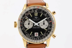 Breitling Navitimer Chrono-Matic 8806 18K Yellow Gold Men's Watch (Left Hand)