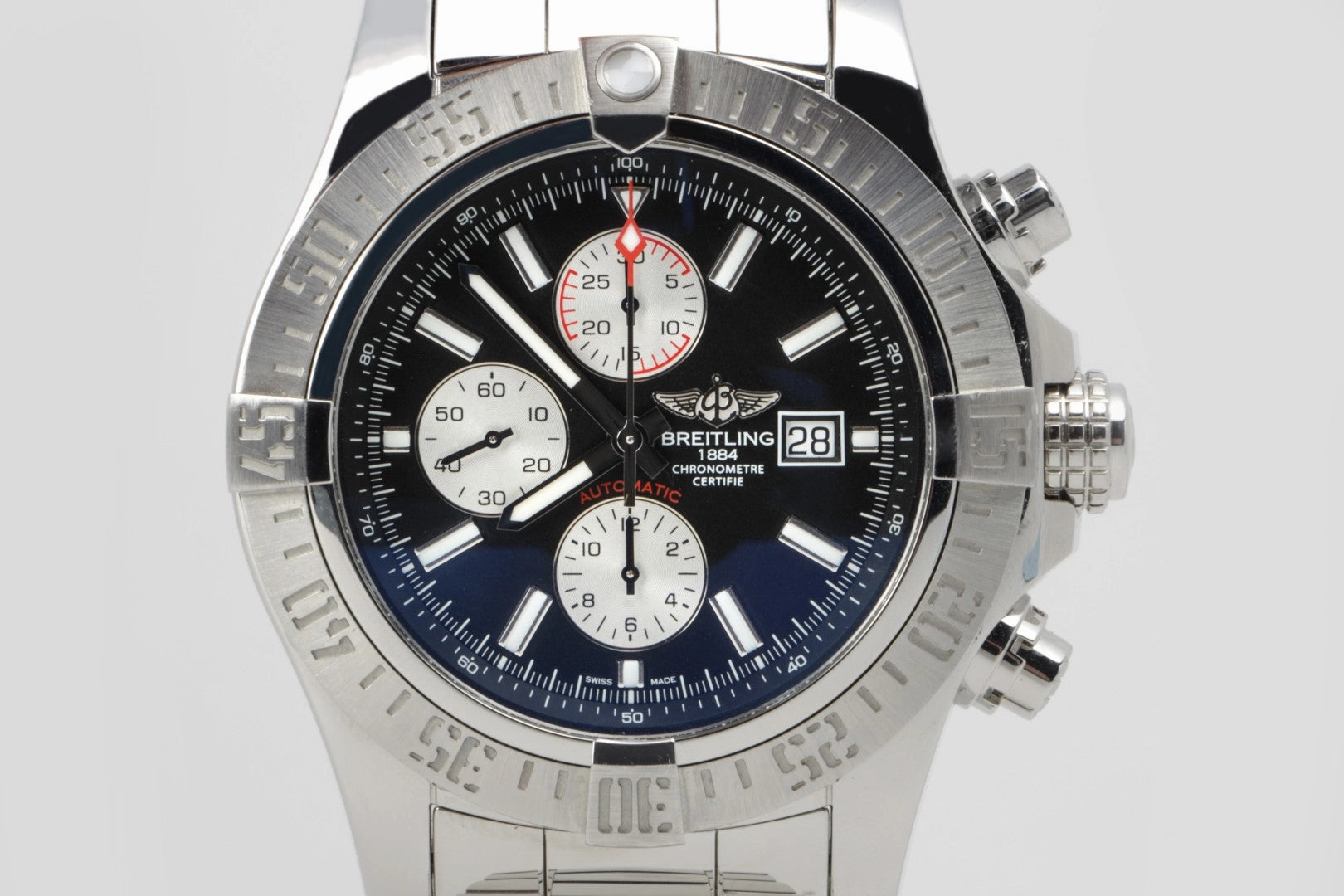 Breitling Super Avenger II A13371 Stainless Steel 48mm Men's Watch (2017)