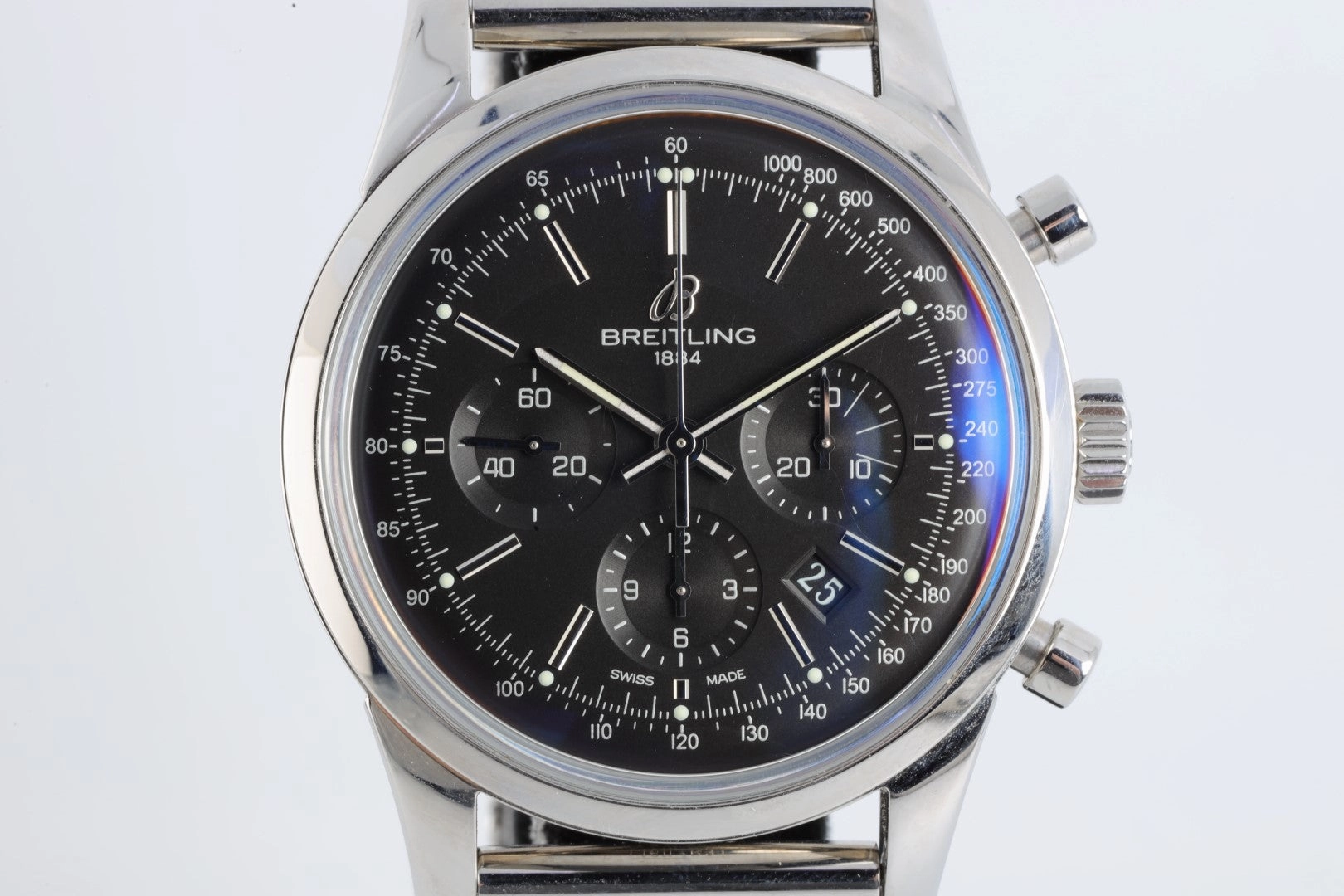 Breitling Transocean AB0152 Stainless Steel 43mm Men's Watch