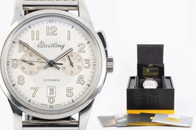 Breitling Transocean AB1411 100TH Anniversary Stainless Steel 43mm Men's Watch