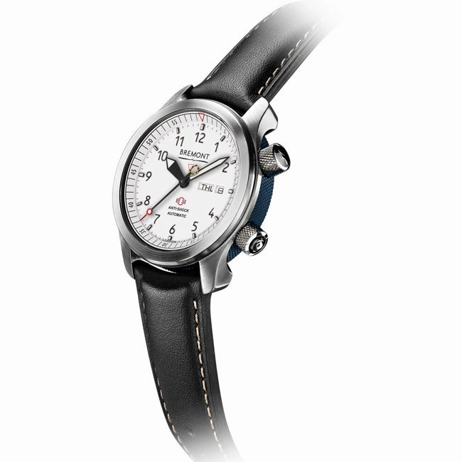 Bremont Ex-Display MBII Martin Baker White Dial Automatic Stainless Steel Watch, MBII-WH/BL