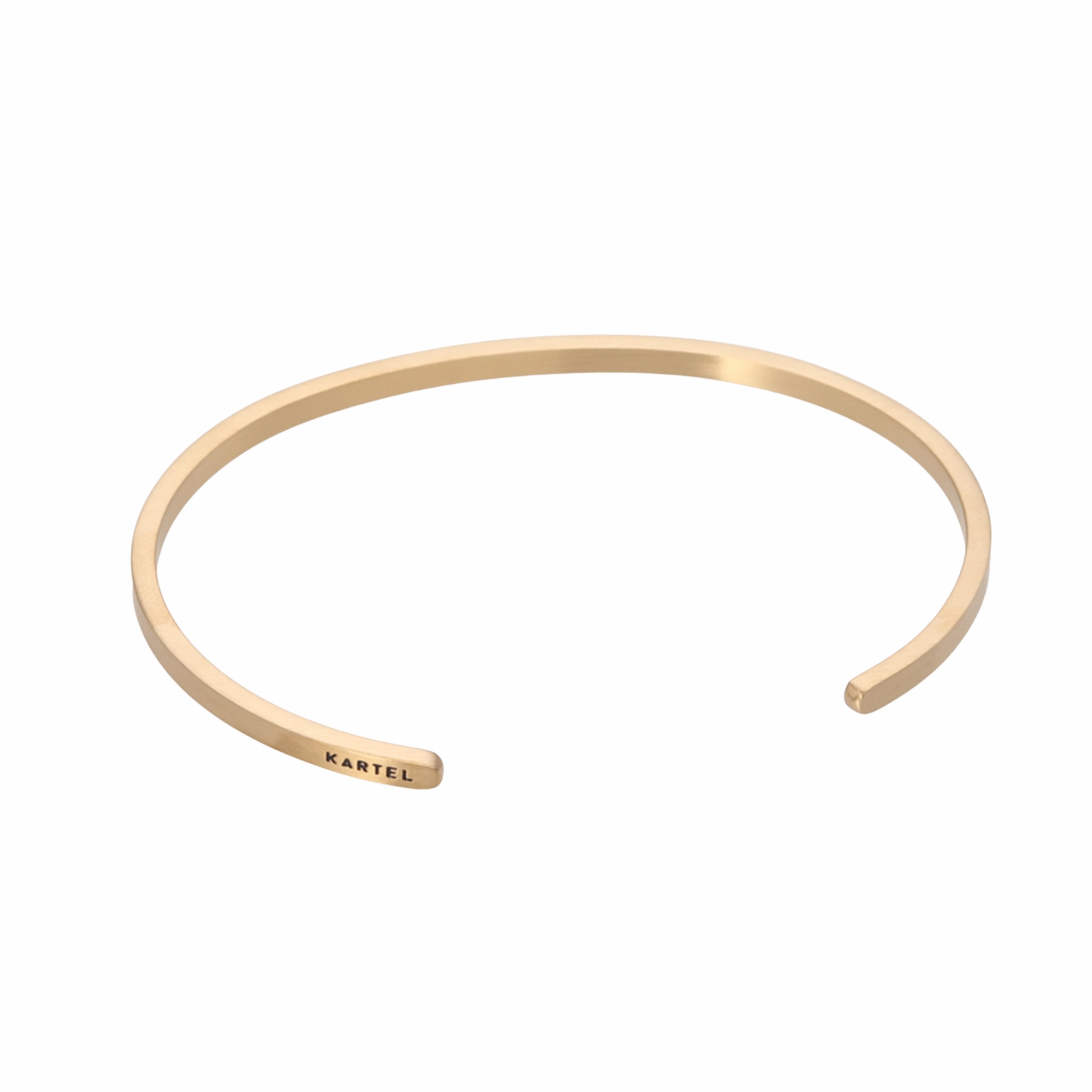 Brushed Gold Steel Cuff - 4 Sizes