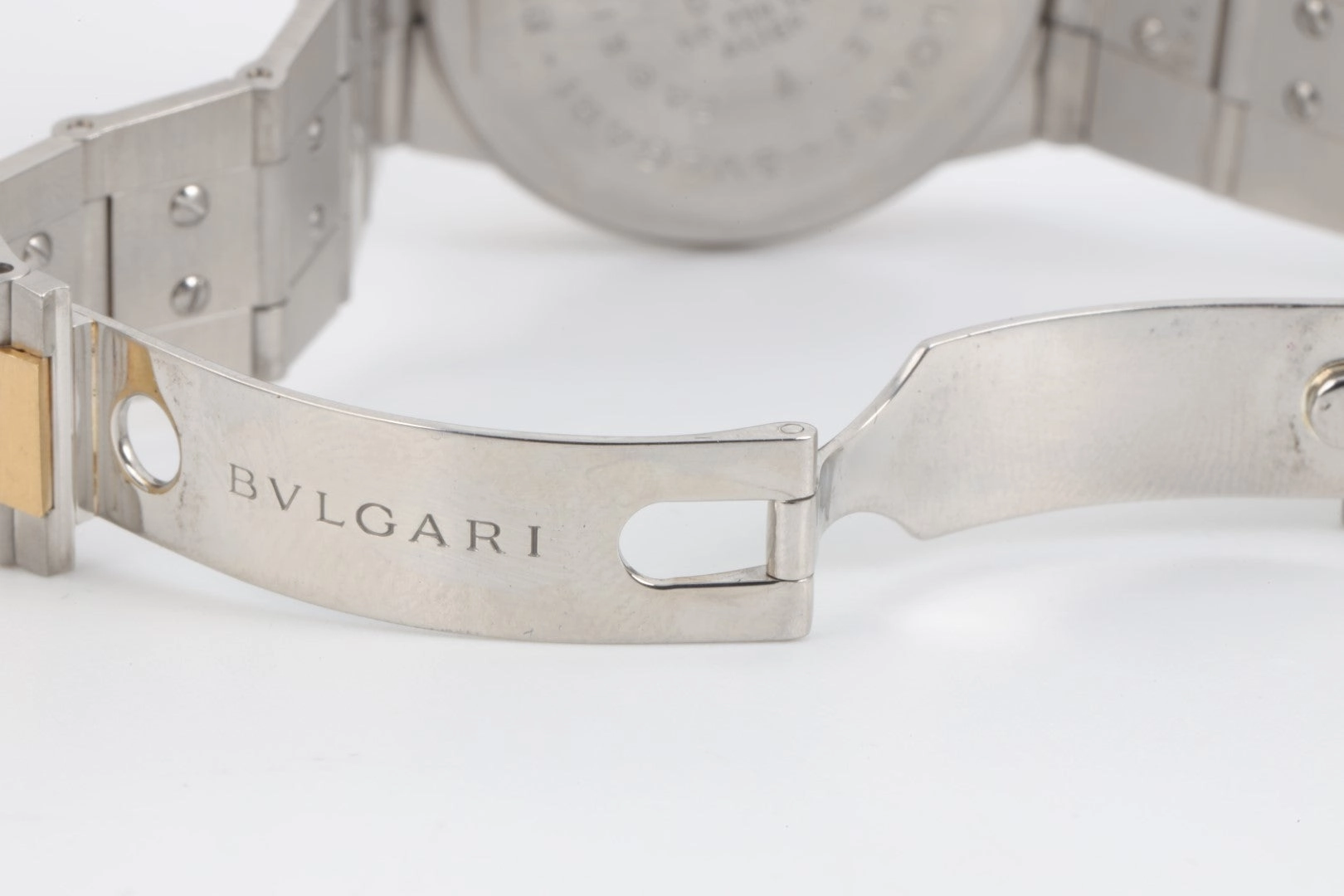 Bvlgari Diagono CH 35 SG Stainless Steel & 18K Yellow Gold 35mm Unisex Watch