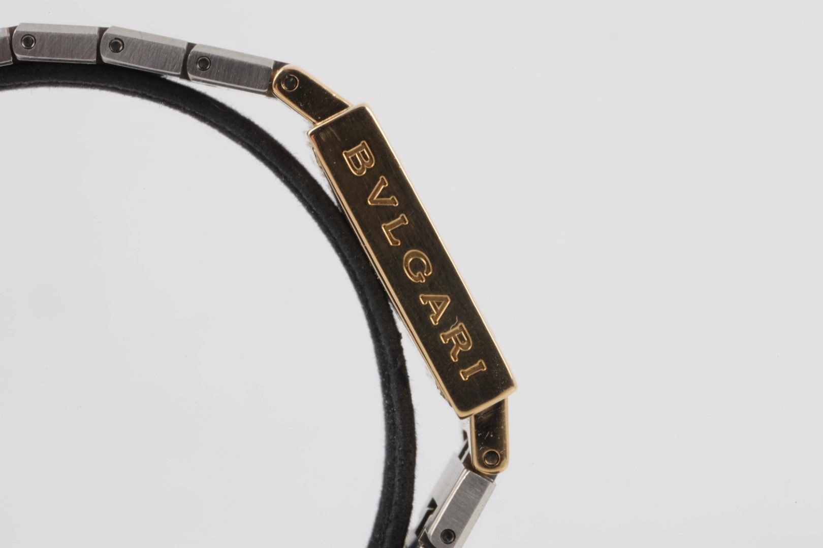 Bvlgari Quadrato SQ 22 G Steel & 18K Yellow Gold 22mm Ladies Watch