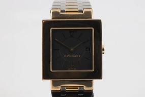 Bvlgari Quadrato SQ 29 G Steel & 18K Yellow Gold 29mm Watch