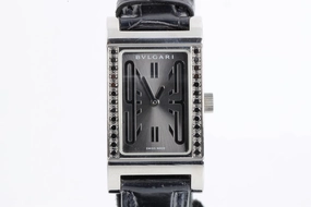 Bvlgari Rettangolo RT39 S Factory Black Diamonds 21mm Ladies Watch