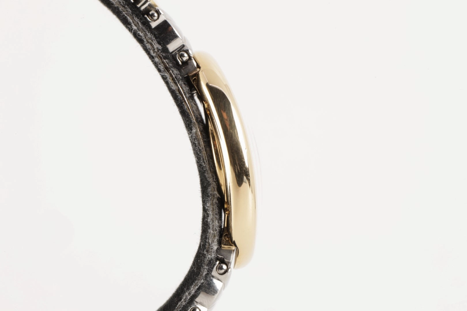 Cartier Baignoire 8057 Stainless Steel & 18k Yellow Gold 23mm Ladies Watch