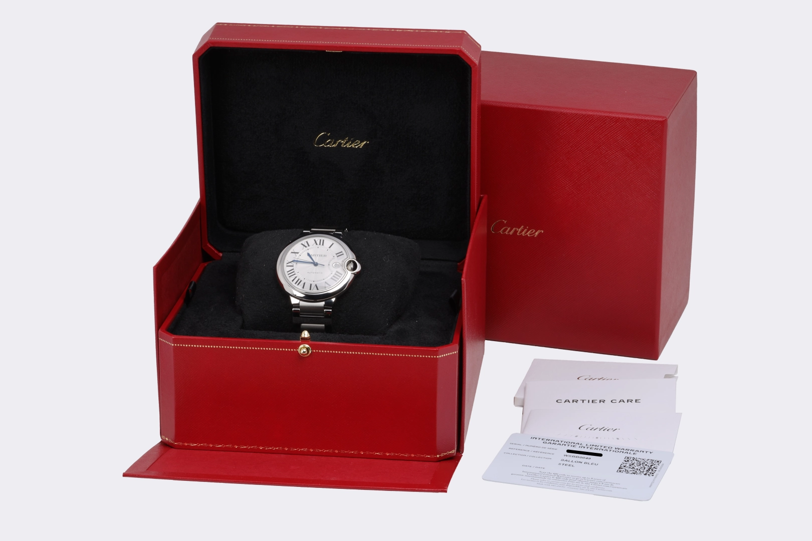 Cartier Ballon Bleu WSBB0049 3765 Stainless Steel 42mm Watch (Box & Papers)